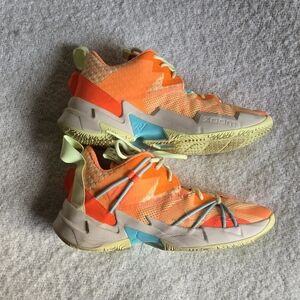 The Jordan Why Not Zero.3 SE Atomic Orange Basketball Shoes in size 11 Mens
